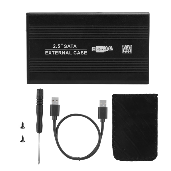 2,5 tommer SATA USB 3.0 mobil harddisk med eksternt kabinet HDD aluminiumsboks