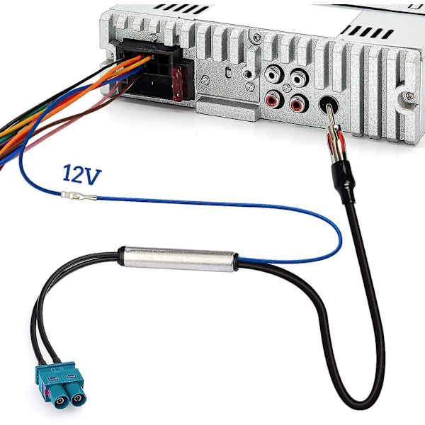 Bilradioadapterkabel for Fakra FM/AM-mottaker