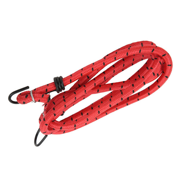 Bungee snore med kroge Elastisk gummi Bungie Cords stropper til cykelbagageholder CampingRed