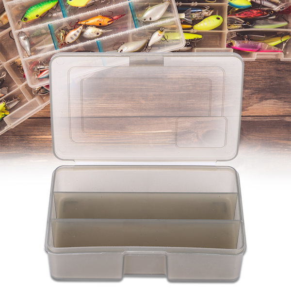 3 Grids lokker Opbevaringsboks Fiskegrej Container Ske Krog Agn Tackle Case