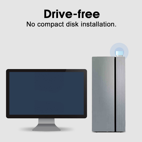 Skrivbord USB-nätverkskort WIFI-adapter Kompakt Mini 150 Mbps med inbyggd smartantenn