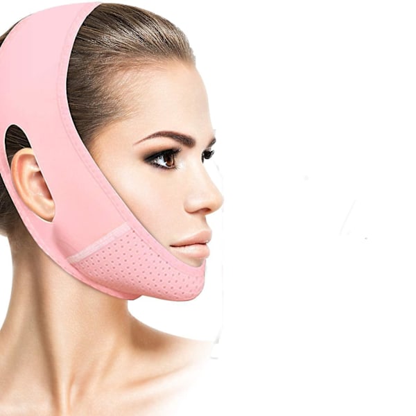 V-Line Mask - Dubbelhaka Reducer & Ansiktslyftande Rem (2 stycken)