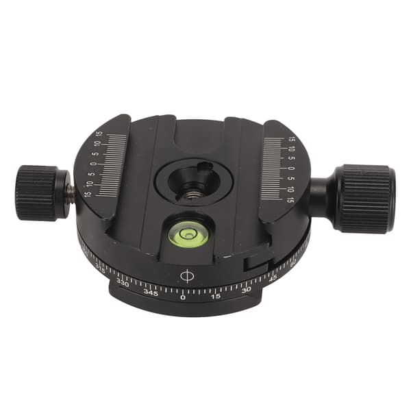 Quick Release Plademontering 360 Graders Panorama QR Plader Monteringsadapter med Boble Libelle til DSLR Videokamera