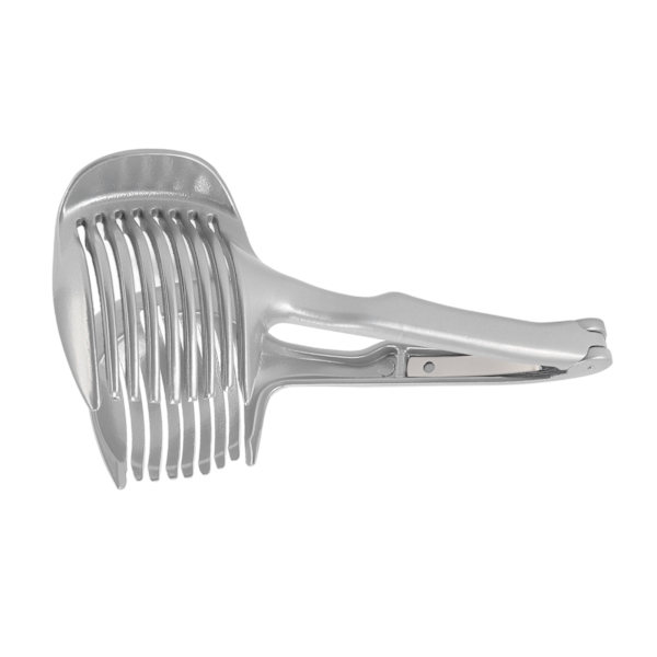 Sitronskiveverktøy i aluminiumlegering, holdbar, miljøvennlig tangdesign, sitronskiveskjærer for tomat, løk, sitron
