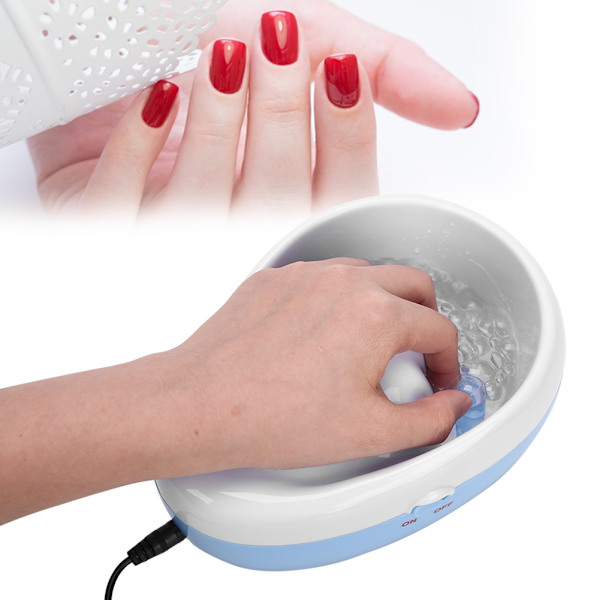 Elektrisk neglelakfjerner skål Soak Off Hand SPA DIY Nail Art Manicure Tools EU-stik 100-240V