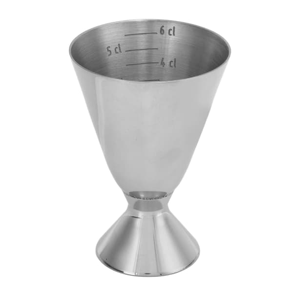 Jigger til vin-cocktailshaker i rustfrit stål, fortykket enkelthovedet vinmålekop med målestreg