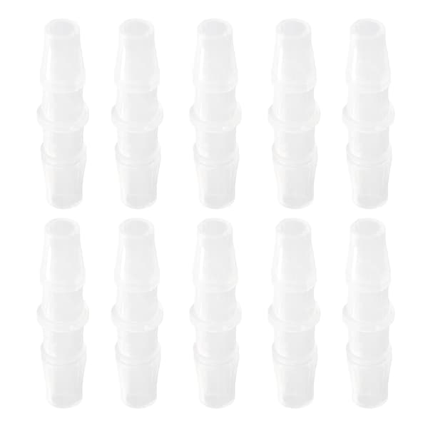 10 st Slangkoppling PP Röranslutning Jämn Diameter Rak Genomgång Set Kit 4.8‑4.8