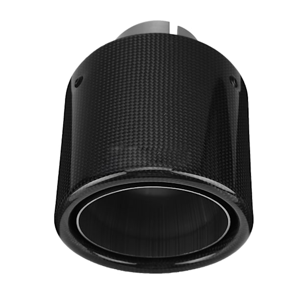 Kolfiber Style Bil Modifierad Singelutlopp Avgasrör Ljuddämpare Spets Svans Hals 63-114mm