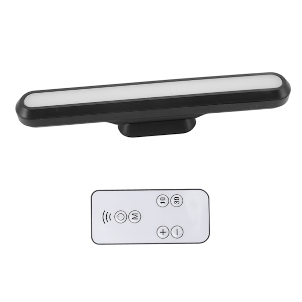USB Genopladelig LED Skrivebordslampe Bar Magnetisk Skrivebordslampe Læsning Lys Sort Trinløs Dæmpning Batteridrevet Skab Touch Lys