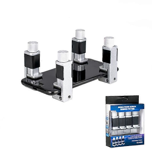 4 st Telefon Skärm Justerbar Fixer Gummi Klämmor Verktyg Kompatibla för Mobiltelefon, Bärbara Datorer, Surfplattor, LCD Skärm Reparation 7025.518mm Fonepro
