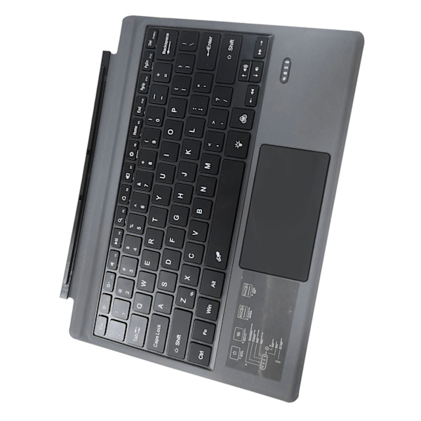 Trådløst Bluetooth-tastatur for Surface Pro 7 7+ Pro6 Pro5 Pro4 Pro3 med Touchpad oppladbart batteri Ultratynt tastatur