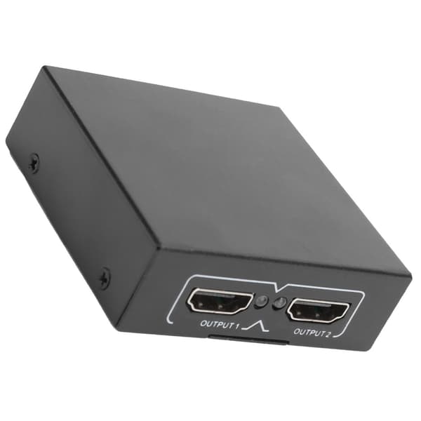 HD Multimedia Interface 1 til 2 fordeler 4K x 2K omformer videosplitter US-plugg 100‑240V Svart
