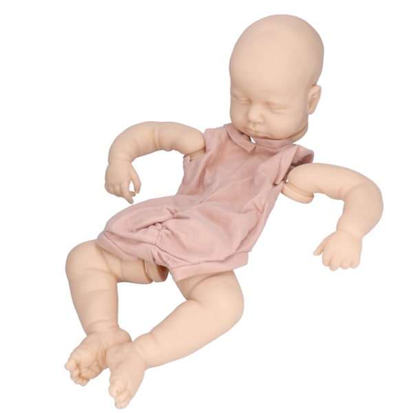 20 tums återfödd docka set realistisk babydocka helkropp naturtrogen DIY oavslutad docka kit