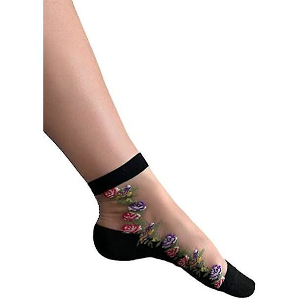 Genomskinliga spetsankelstrumpor - 3-pack, No Show & Casual