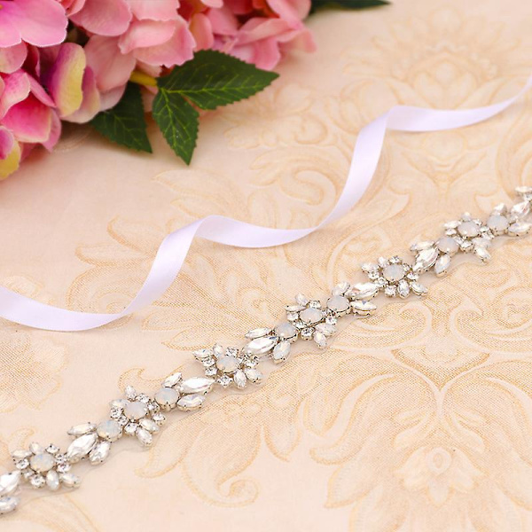 Håndlaget Rhinestone Brudesløyfe for Brud og Brudepiker