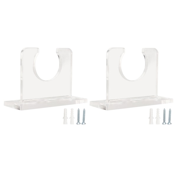 2 stk Baseball Bat Holder for Vertikal Display Robust Akryl Bat Henger Baseball Bat Veggmontert Display Rack
