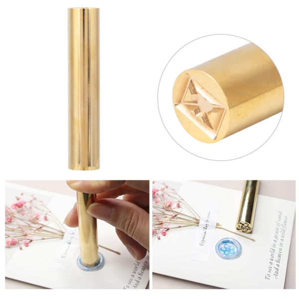 Mini messingforseglingsvoksstempel Alle metalsøjleforseglingsvoksstempel til flere formål