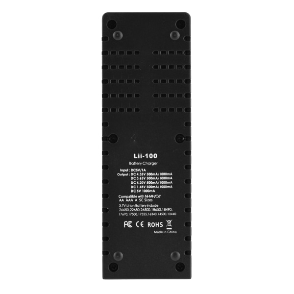 Liitokala Lii-100 Mini Multifunktion USB 1.2V / 3.7V / 3V / 3.85V batterioplader