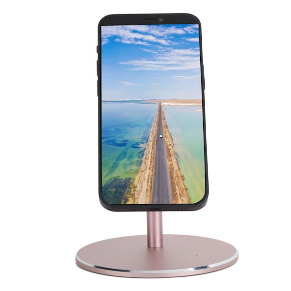 Trådlös laddningsplatta stativ telefonladdningsdockhållare för Magsafe för iPhone 12 rosa