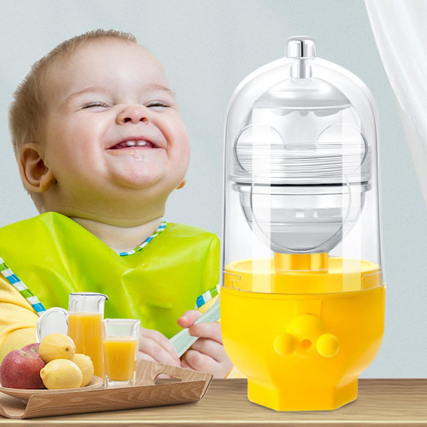 Egg Scrambler Hand Egg Shaker Mixer Blommen Æggehvide Mix Manuelt værktøj Golden Egg Maker til børn
