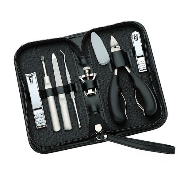 7 st Manikyr Set Rostfritt stål Manikyr Pedikyr Kit Grooming Kit Nagelklippare