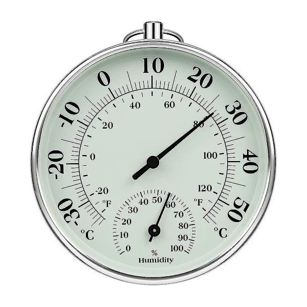 10 cm Inomhus Utomhus Termometer Med Luftfuktighetstermometer