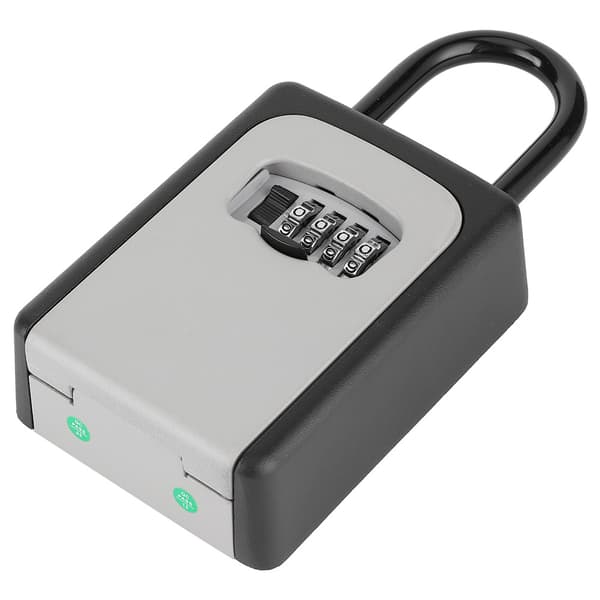 Nøglelåseboks Vægmonteret Nøgleboks i Aluminiumslegering til Hjemmet med Kode