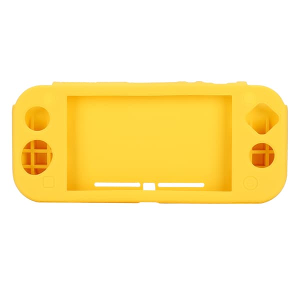 Silikone Game Console Beskyttelsescover med Greb Anti-slip Tilbehør til Switch Lite (Gul)