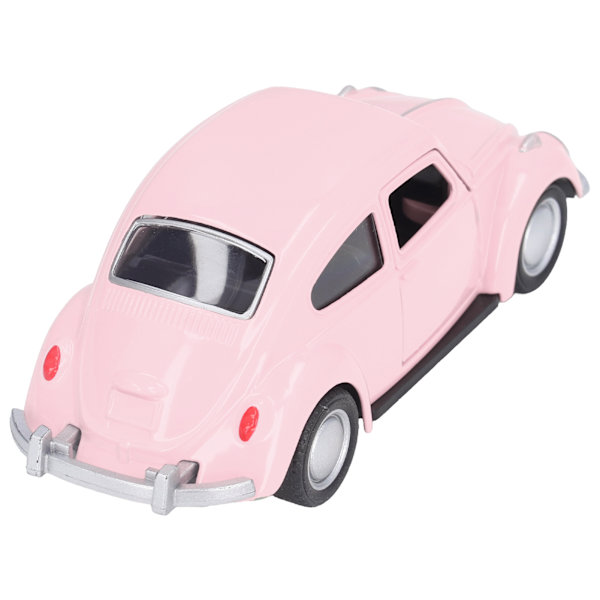 1:36 Valettu metalliauto pienoismalli Vintage Vetopalautus Leluauton mallisto lapsille Vaaleanpunainen