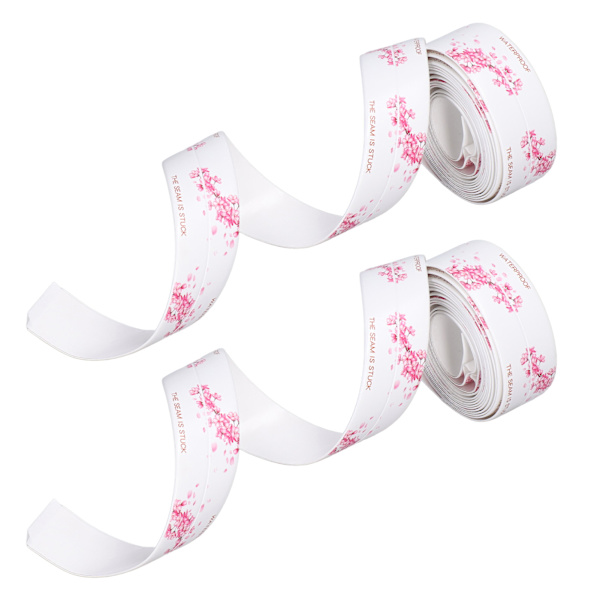2 stk vanntett tape selvklebende PVC tetningslist for kjøkken bad 3,2 meter