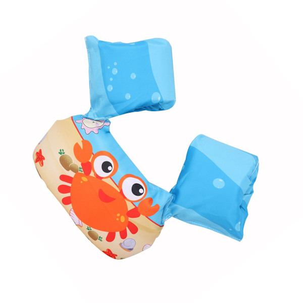 Børnesvømmeflåd Polyester og EPE-skum med sødt dyremønster Toddler Svømmevest til pool Orange Crab