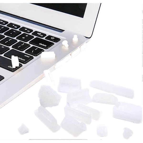 Dammskydd för Laptop, Mjuka Silikon Dammskydd för Laptop USB-portar - Universella Dammskydd 7-pack