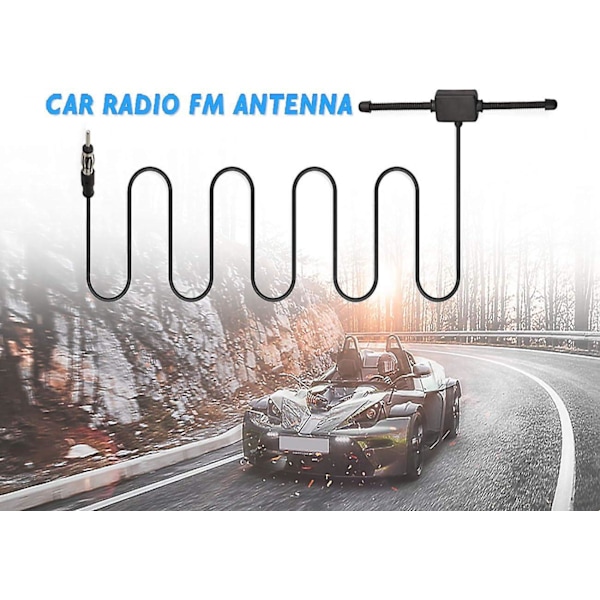 Bilantenn Adapter - 300cm Kabel, Hona till ISO, för FM/DAB Bilradio