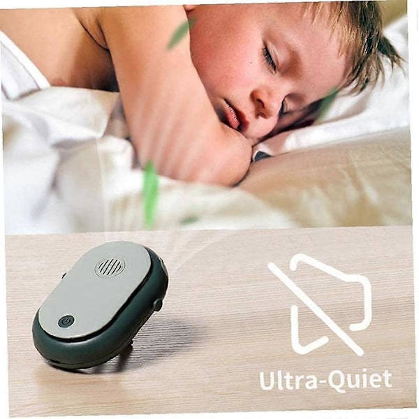 Kaulassa riippuva tuuletin, puettava henkilökohtainen mini-jäähdytyskaulakorutuletin, handsfree, 2000 mAh, vihreä, tuuletin