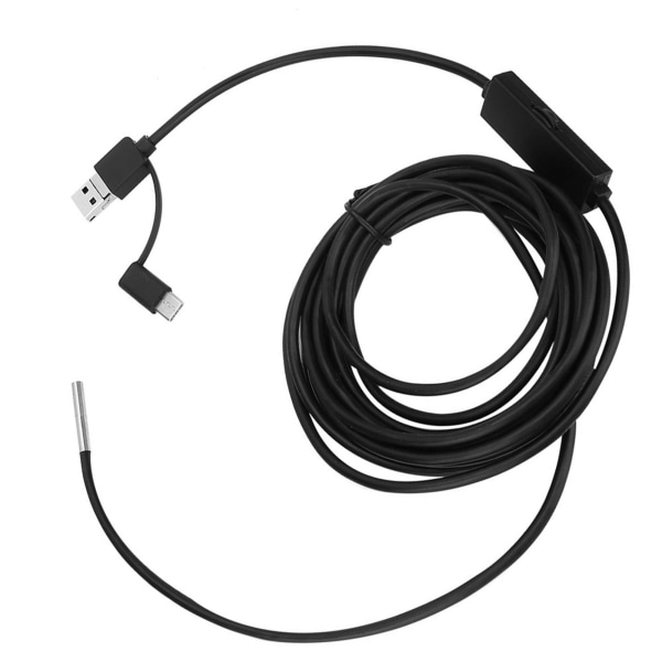 3 i 1 for Android TypeC mobiltelefon 3,9 mm linse høyoppløselig vanntett endoskop (5m kabel)