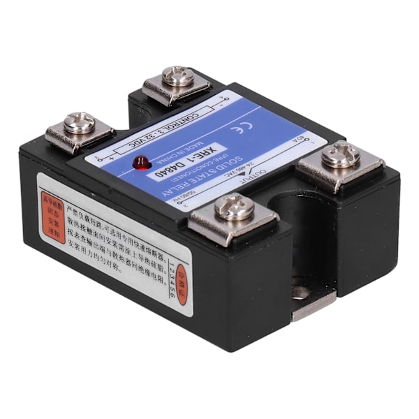 Solid State Relæ Enkeltfaset Klar Plastikdæksel XRE‑1 D4840 Elektroniske Komponenter
