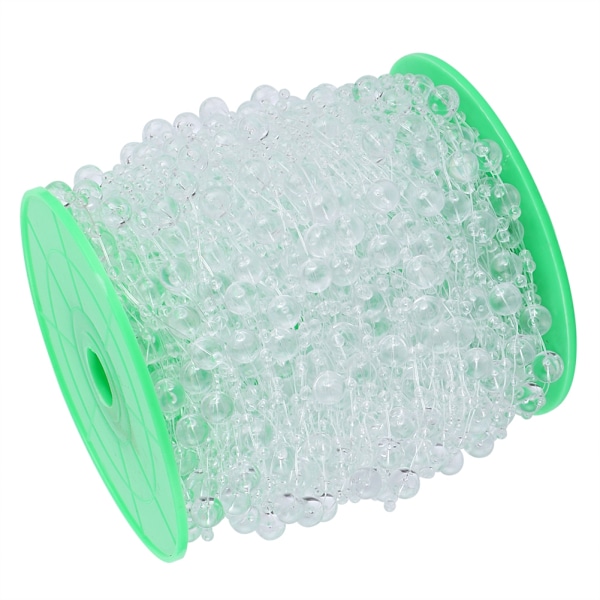 Faux Pearl Bead String Artificial Beading Accessories DIY Bukett Kläder MaterialTransparent