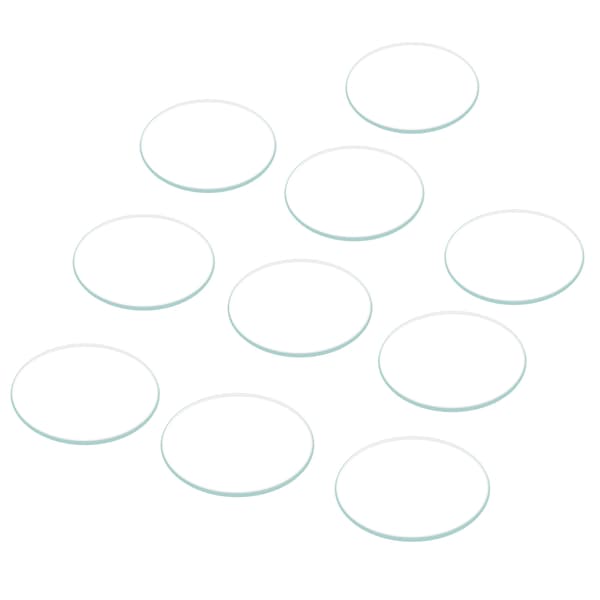 10kpl 30,5–35 mm pyöreä litteä kellon lasilinssi kellon lasin varaosat kellosepille