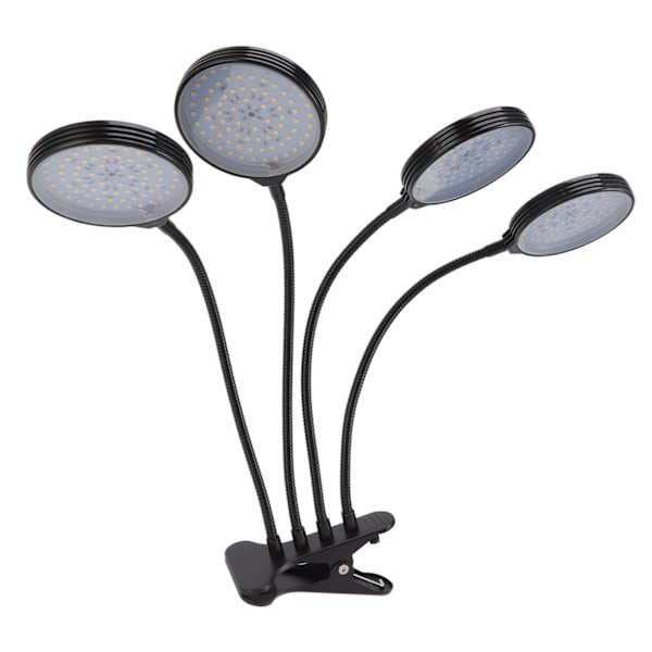 60W 4-pääinen LED-kasvikasvatusvalo USB-virtalähde, pidike kasvatuslamppu 5 himmennettävällä valaistustilalla sisäkasveille