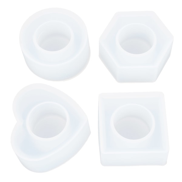 Krystal Epoxy Opbevaringsboks Form DIY Hexagonal Rund Firkantet Spisebord Håndklæde Spænde Silikoneform