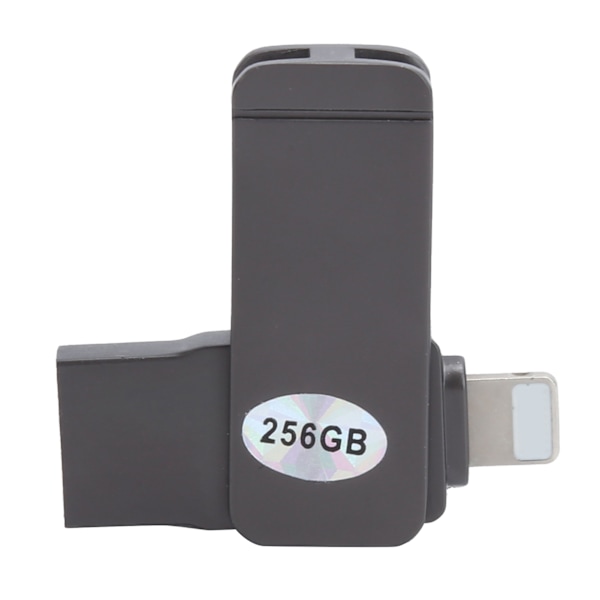 2 i 1 Mini Metal U Disk Mobiltelefon OTG Flashdrev 256 GB Opbevaring til Windows/iOS Systerm