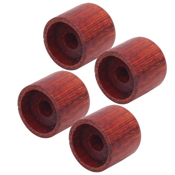 4 st Maple Wood Effect Pedal Control Amplifier Knobs för Elgitarr Bas