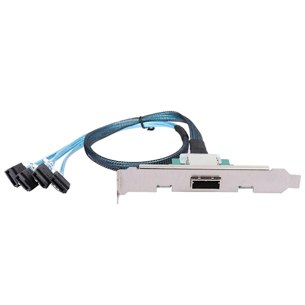 Mini SAS -käänteiskaapeli H0302 SAS 26P naaras - 4 x SATA laitteistodatakaapeli 0,8 metriä