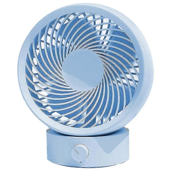 Batteridrevet Ventilator, USB Ventilator Lille Bord Lydsvag Genopladelig Bærbar Ventilator Design Til Hjemmekontor Bil Udendørs Rejse