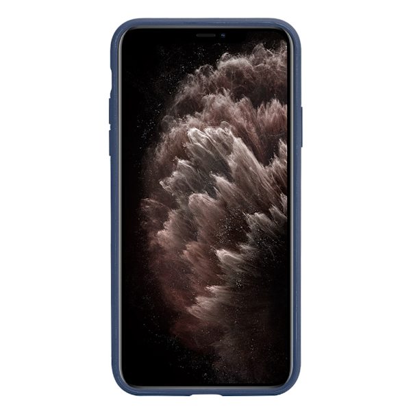 Transparent stöttålig telefonfodral med magnetisk hållare ringfodral för IOS 11Pro MaxMörkblå för IOS 11Pro Max（6,5 tum）