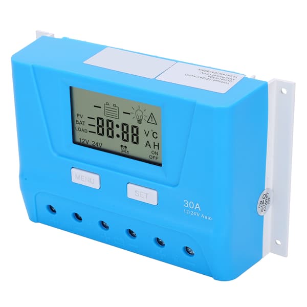 Solpanel Regulator Ladecontroller Industriforsyninger PWM 12/24V 30A TY-2430