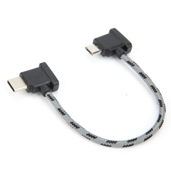 Högervinklad fjärrkontroll typ C till Micro USB datakabel för DJI Mavic Air 2 / Mini 2