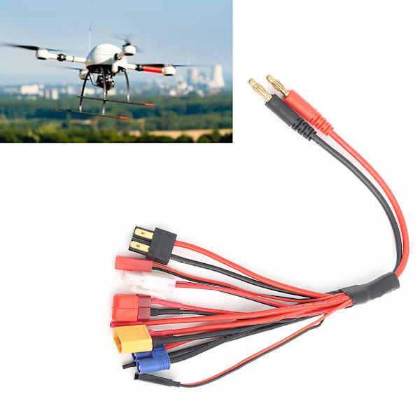 8 i 1 Lipo Battery Multi Charging Plug Convert Cable Line för IMAX B6-laddare