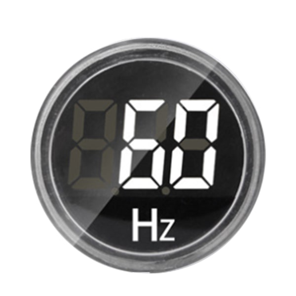 Rund LED digital displaysignal AC Hertz frekvensindikator AD16-22DSH (vit)