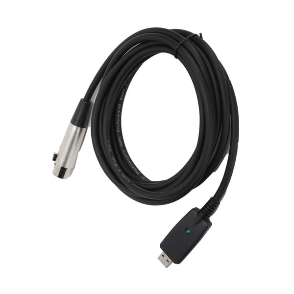 JORINDO 3 meter USB til XLR-kabel han til 3-bens hun mikrofonkabel forlængerledning